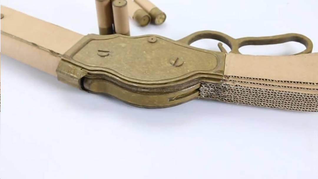 简单的手工枪/纸板手工枪制作大全图片wgog925用纸板制作拉杆硬纸板枪+图纸下载
