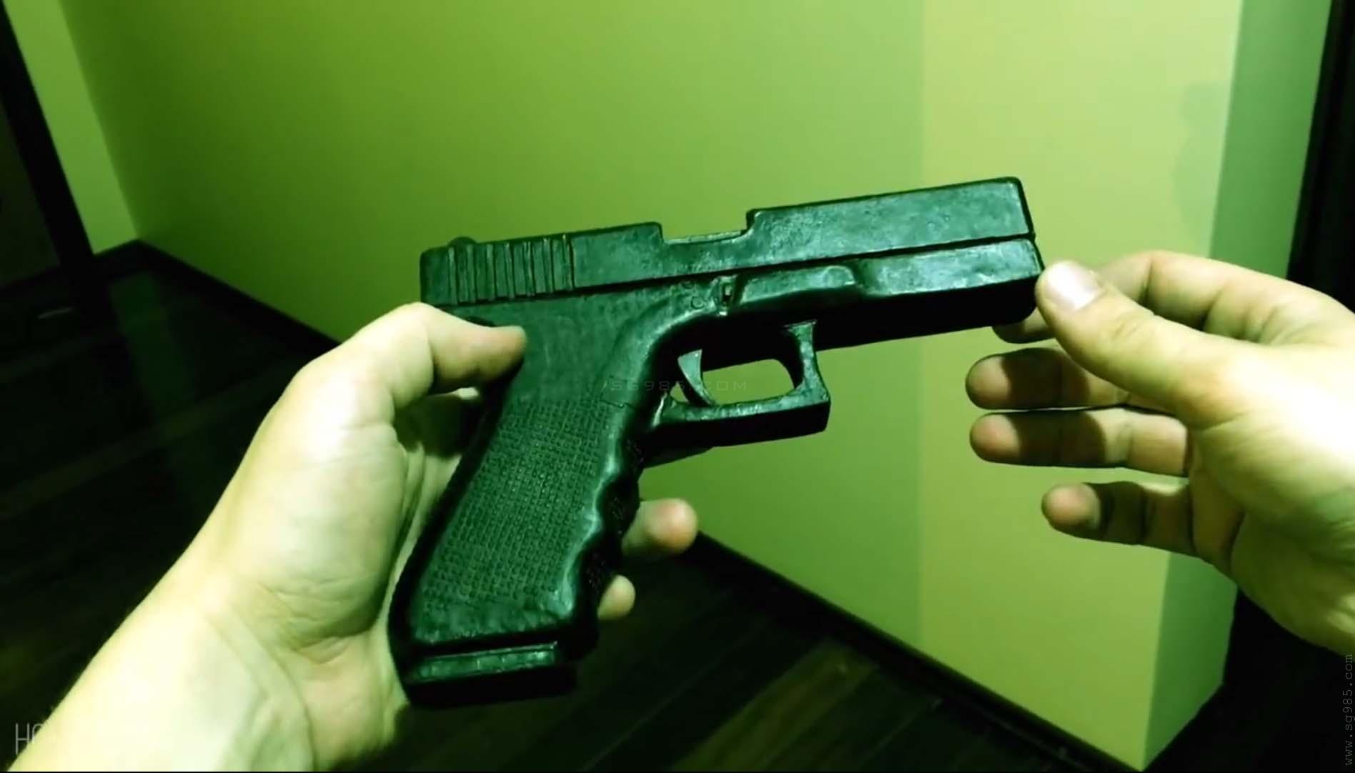 如何用纸板制作一把纸板枪wgog941纸板枪怎么做?/纸板枪可发射/纸板枪可发射子弹+制作图纸